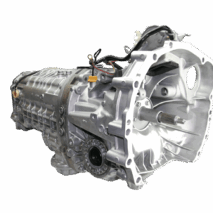 Vehicle transmission on black background.