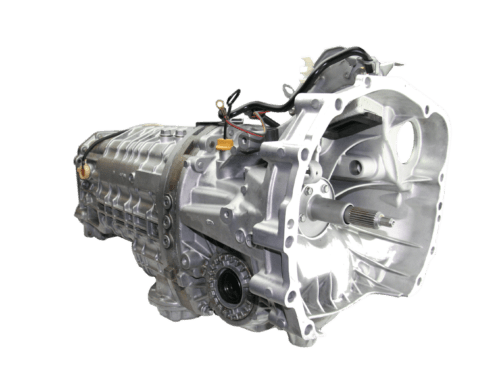 Vehicle transmission on black background.