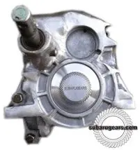 Subaru gearbox casing with visible shaft.